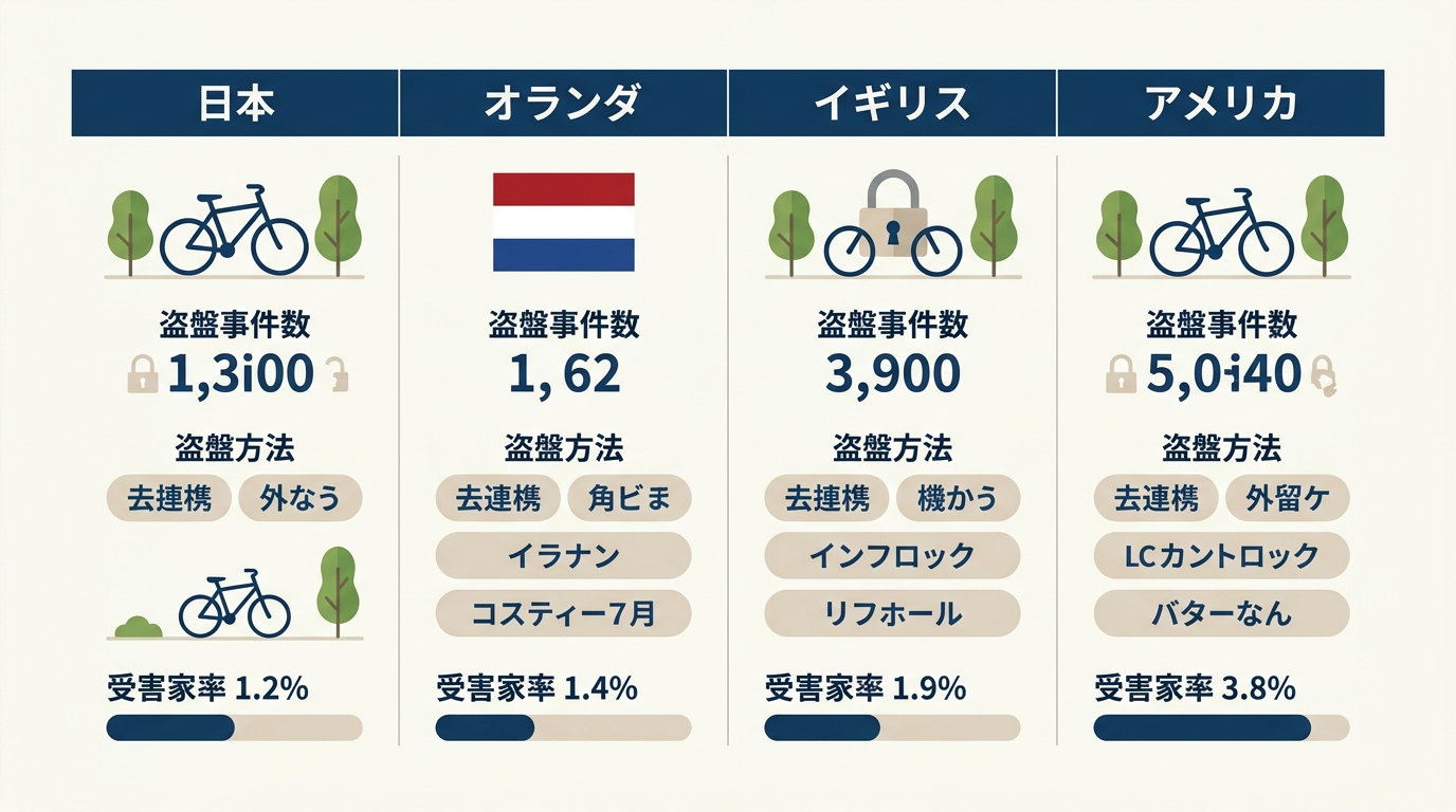 海外の自転車盗難事情と日本の違い。国が変われば盗まれ方も変わる のサムネイル